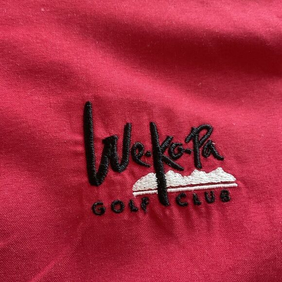 FOOTJOY Size‎ Large 1/2 Zip Red Performance Pullover Jacket Golf Windshrt Lined - Picture 8 of 10